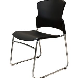 EVA-05C-stacking guest chair-black