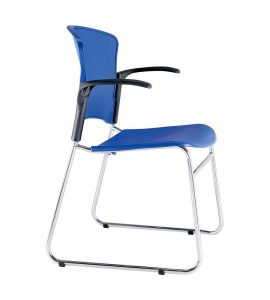 EVA-05CA-guest chair with arms-royal blue