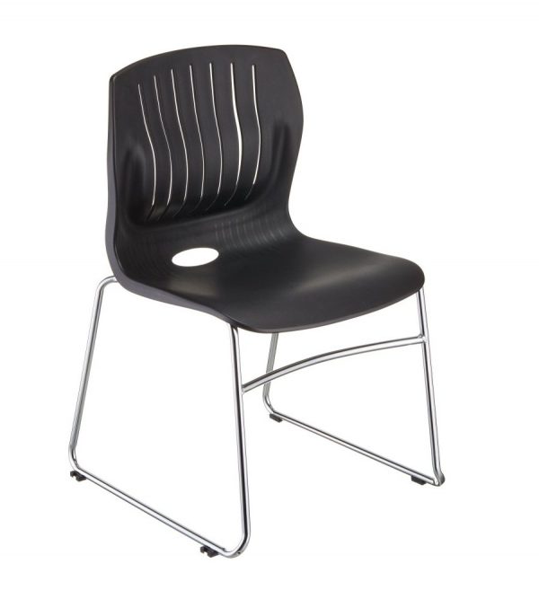 TEC-05C-stacking guest chair-black