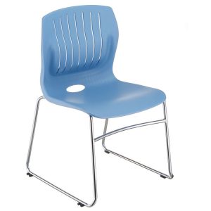 TEC-05C stacking guest chair, color: light blue