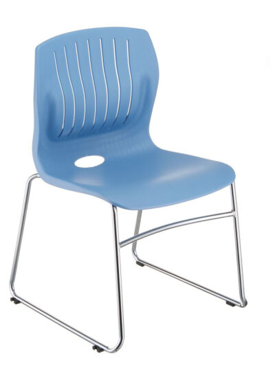 TEC-05C stacking guest chair, color: light blue