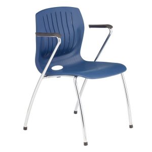 TEC-06CA-side chair with arms-dark blue