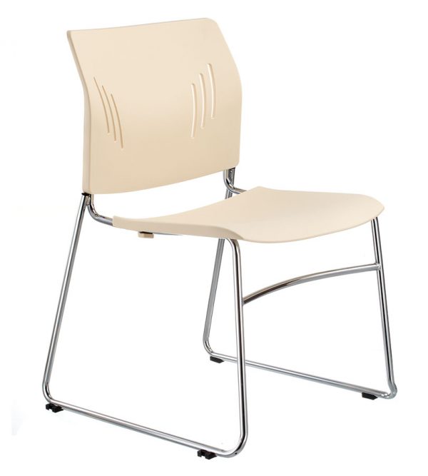 ACE-05C-stacking guest chair-ivory